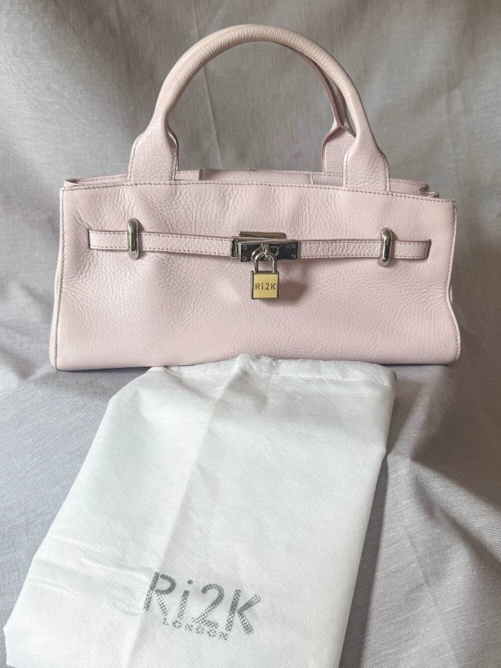 Ri2k London Small East West Blush Padlock Bag Y2K